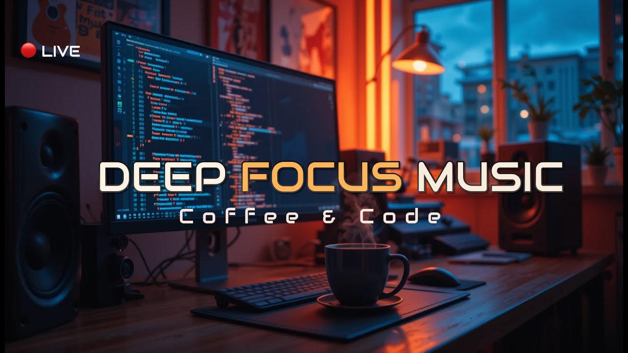 Coffee & Code ☕ Deep Focus Music for Work, Coding & Study (Live) - YouTube