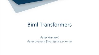 Biml Transformers - Webinar