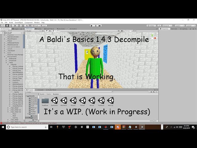 The Open Source Baldi Project [Baldi's Basics] [Modding Tools]