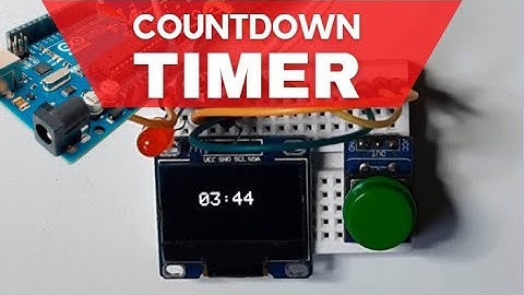 OLED Countdown Timer With Arduino