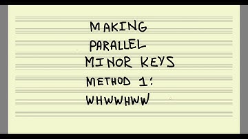 Making Parallel Minor Method 1: WHWWHWW