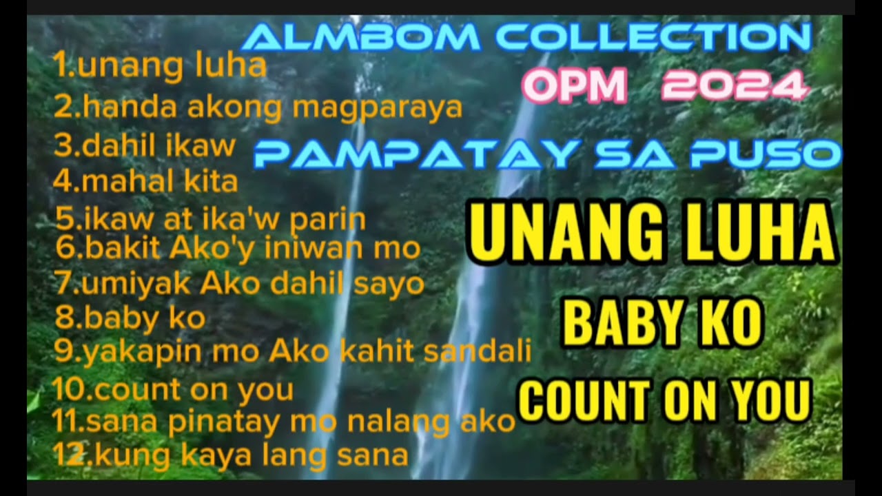 Non stop song pampatay sa puso UNANG luha by bern marzan  PML tagos sa puso baby ko