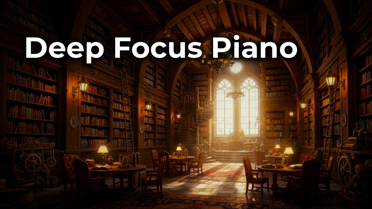 Deep Focus Piano for Studying | Minimal Sound, Calm Background, No Lyrics