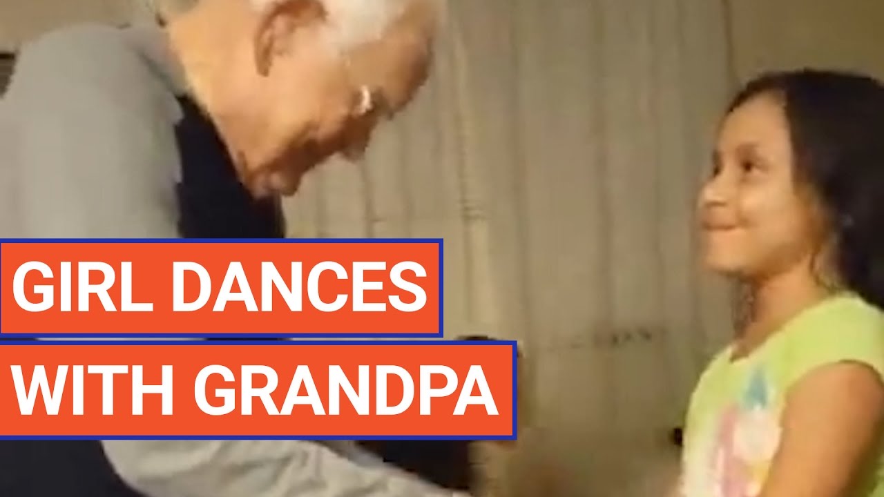 Grandpa Dances With Grandbabe Video Daily Heart Beat YouTube