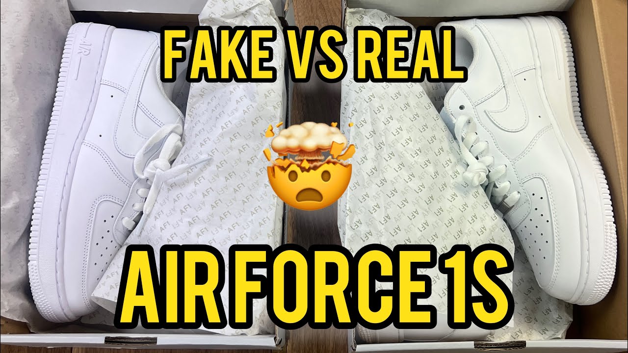 nike air force 1 fake vs real