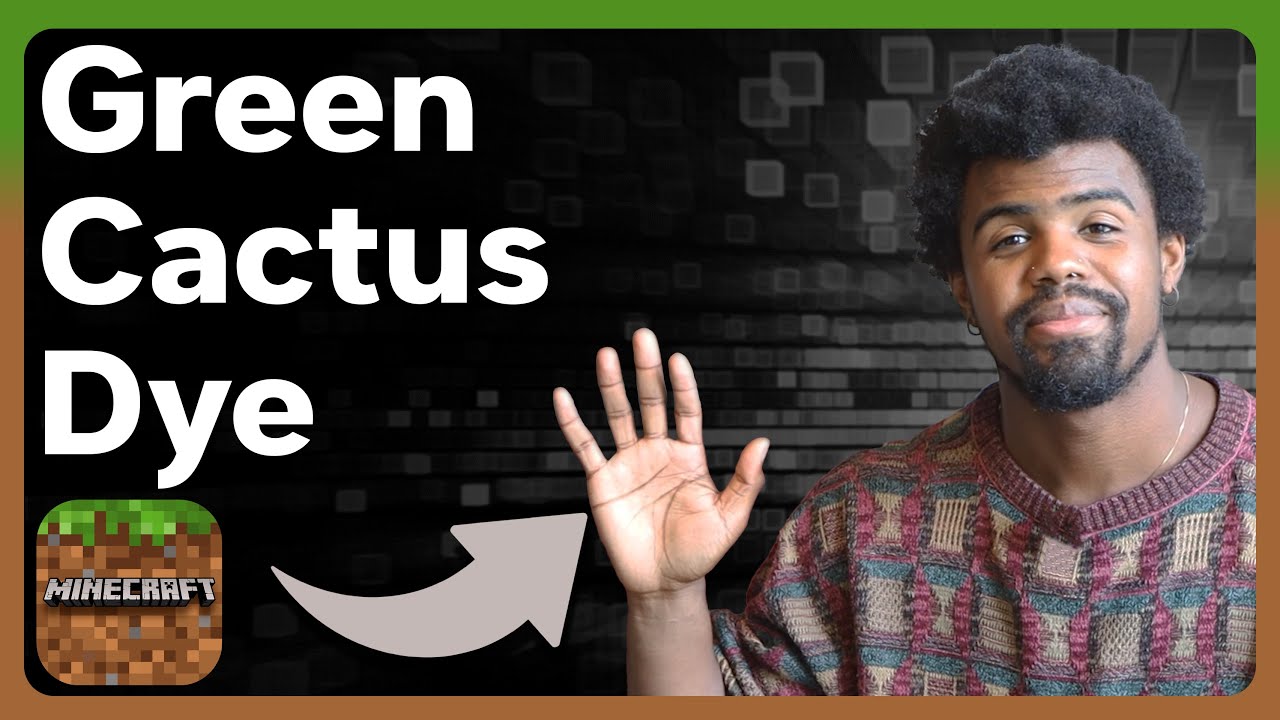 How to Turn Cactus Into Dye in Minecraft on the PS5 - YouTube