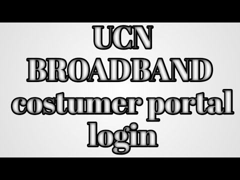 UCN Broadband costumer portal login