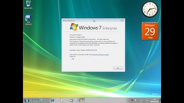 The installation tutorial of Windows 7 build 6780 The new sidebar, and show desktop button
