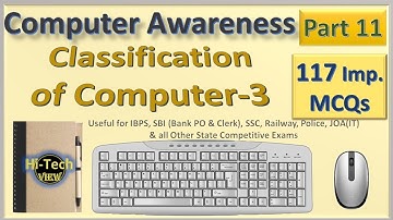 Classification of Computer MCQs | Computer Awareness MCQ | By  Rajesh Guleria | Part 3/4