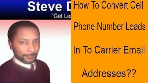 Convert Cell Phone Numbers Into Email Addresses | Web Data Scraper | Steve Datoolguy