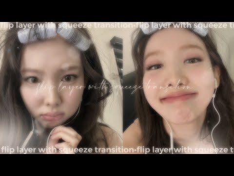☆° ﾟflip layer w/squeeze transition |alight motion tutorial