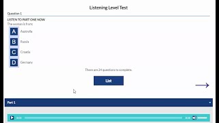 Oxford Online English Listenig Level Test With ANSWERS