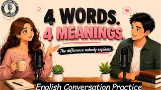 Four Confusing Words | Why Fluent Speakers Use These 4 Words Differently | Listening Practice A1