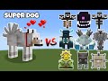 Superdog vs all the strongest bosses in minecraft  wither stormwardenbarakoferrous