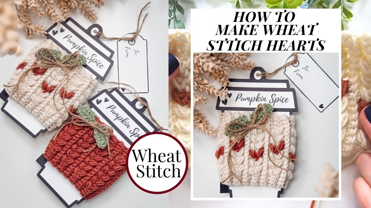 How to Change Colors in the Crochet Wheat Stitch™ to make Hearts