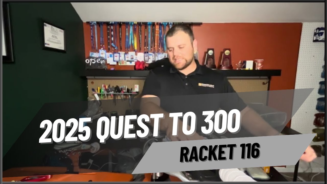 2025 Quest to 300: Racket 116 | Prince O-Port Black Team full stringing | Babolat RPM Blast