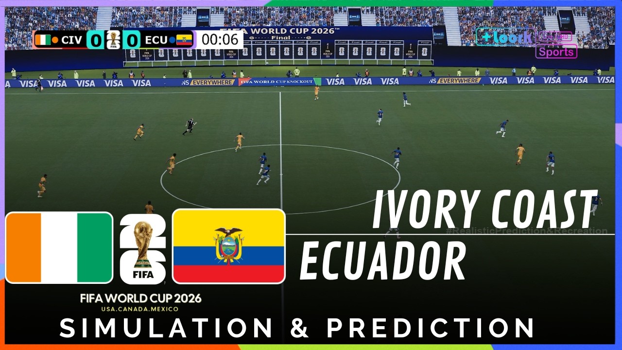 ✅ Costa de Marfil vs Ecuador | Copa Mundial 2026 | Predicción y Recreación Realista (Simulación)