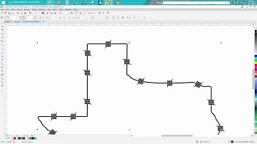Corel Draw Tips & Tricks Blend Tool Barb Wire around Texas or any shape part 2