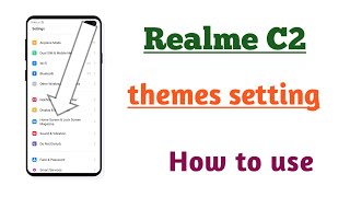 Realme C2 , themes setting How to use screenshot 5