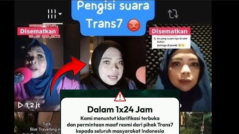 INILAH PRESENTER TRANS 7 WAJIB MINTA MAAF! SEBELUM RIBUAN SANTRI GREBEK STUDIO TV DITUNGGU 1X24 JAM 