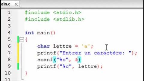 Langage c tutorial #9 الدارجة المغربية     Le type char