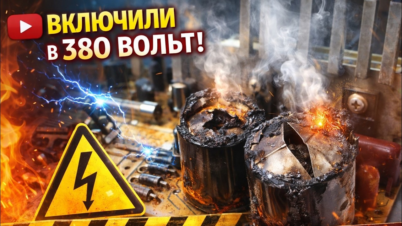 Блок питания PC "попробовал"  380 вольт .👍