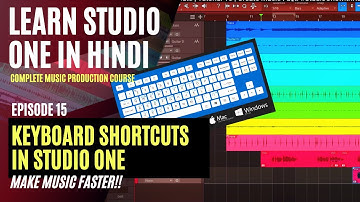 Studio One 5 keyboard shortcuts | Tutorial 15 | Create Music Fast! #StudioOnewithRoy