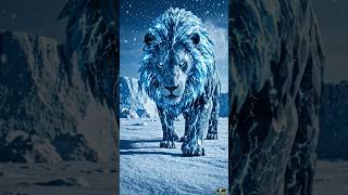 Snow Lion Dangerous Look | Animation Video | 🦁