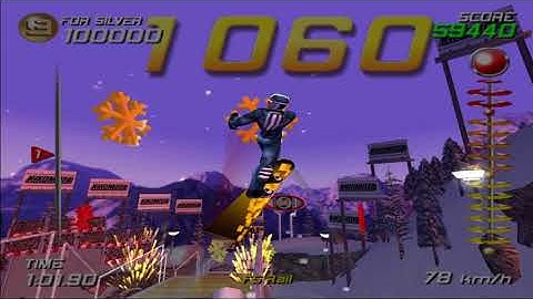 Hiro - SSX 2000 - All Gold Showoff Courses (HD)