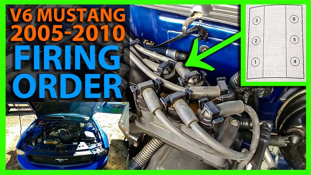 Cylinder Numbers & Firing Order on 4.0L V6 Mustang 2005-2010 - YouTube