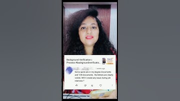 Background Verification | Spots on Degree #backgroundverification #shorts #hr #readytogetupdate