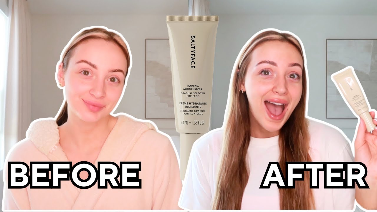 Salty Face Tanning Moisturizer Review + Demo 🌴 Is This $48 Self Tanner Worth It?!