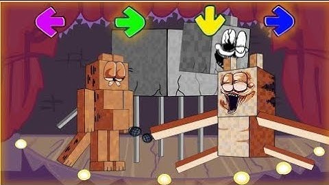 FNF | FNF Character Test | Gameplay VS Minecraft | VS Gorefield (Garfield