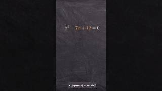 Solve This Quadratic equation