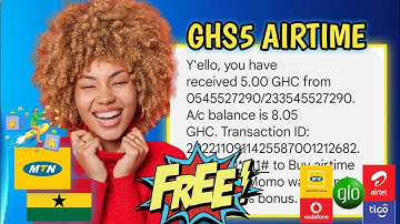 FREE GHS5 AIRTIME NOW -- how to get FRĘĘ DATA on MTN ~ Save funds