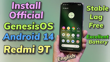 Install Official Genesis OS A14 On Redmi 9T Englsih