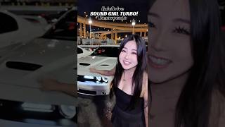 🔥 Beautiful Girl Imitates Turbo Dodge Challenger & Camaro Engine Sounds! 🤯