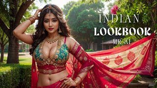 [4K] Ai Art Indian Lookbook Girl Al Art Video - Calm Outside