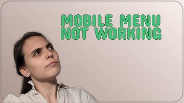 Wordpress: Mobile Menu Not Working