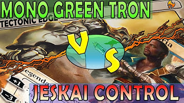 🟩 Mono Green Tron VS ⬜🟦🟥Jeskai Control: Play all the Win Conditions!