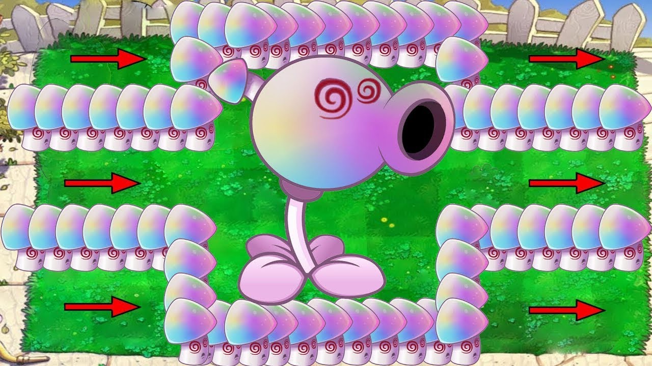 1 Hypno Gatling Pea X Hypno Shroom Shroom Attack Giga Zomboss vs Gargantuar - Plants vs Zombies Hack