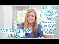 WW PERSONAL POINTS 2022 RESULTS | 9 things I have changed for long term success