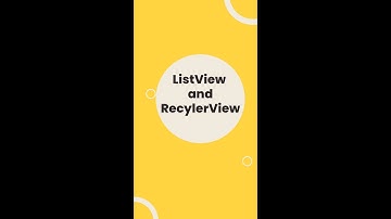 Difference between Listview and Recyclerview in Android
