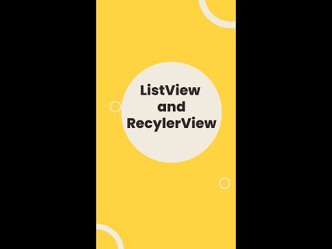 ვიდეო: რომელია უკეთესი ListView თუ RecyclerView?