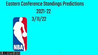 2021-22 NBA Eastern Conference Standings Predictions