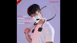Air Purifier Wearable Air Purifiler Respirator with Replaceable Activated Carbon HEPA Filter screenshot 4