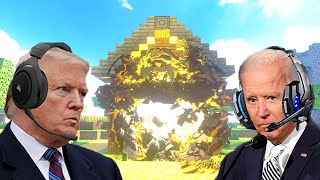 US Presidents Play Minecraft With REAL LIFE PHYSICS!