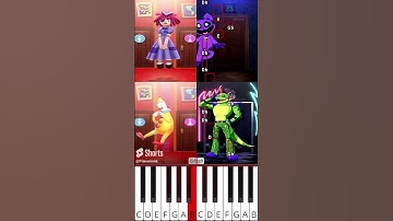 Gender Swap COMPLETE EDITION (@fash) The Amazing Digital Circus Animation - Octave Piano Tutorial