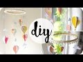 How To Make A Paper Hot Air Balloon Mobile | Easy DIY