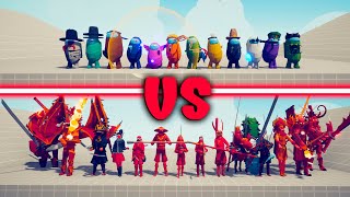 DYNASTY TEAM vs AMONG US TEAM - Totally Accurate Battle Simulator | TABS